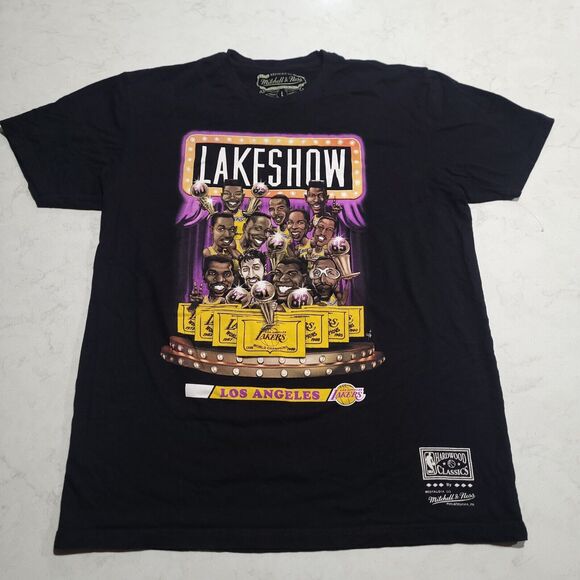 Mitchell & Ness Los Angeles Lakers 80s Lakeshow Classic Shirt NBA Champions NWOT - Picture 1 of 7